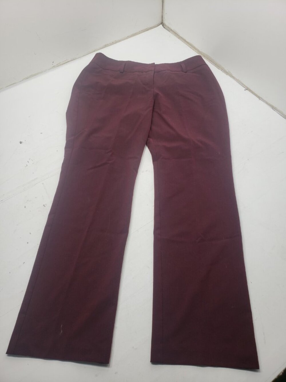 Worthington Women’s Size 14 Curvy Fit Burgundy Maroon Dress Pants Trousers